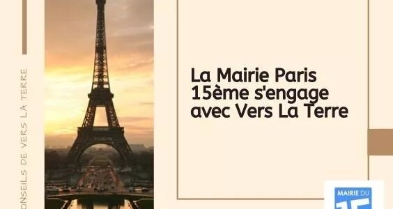 Das Rathaus von Paris 15. ist Vers La Terre verpflichtet